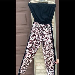 Black animal bring jumpsuit